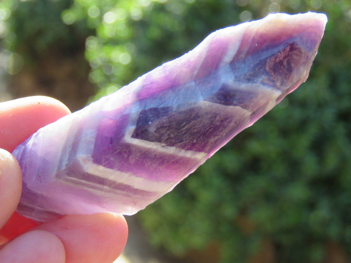 Natural Rough Selected Chevron Amethyst Pieces - sold per 1 kg from Zambia - TopRock