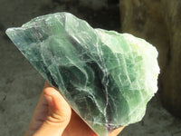 Polished One Side Polished Watermelon Fluorite Pieces  x 2 From Malawi - Toprock Gemstones and Minerals 