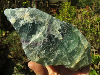 Polished One Side Polished Watermelon Fluorite Pieces  x 2 From Malawi - Toprock Gemstones and Minerals 