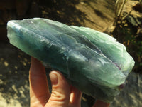 Polished One Side Polished Watermelon Fluorite Pieces  x 2 From Malawi - Toprock Gemstones and Minerals 
