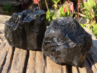 Natural Schorl Black Tourmaline Specimens x 2 From Erongo, Namibia