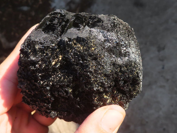 Natural Schorl Black Tourmaline Specimens x 2 From Erongo, Namibia
