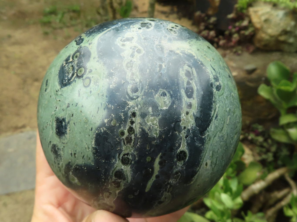Polished Large Stromatolite / Kambamba Jasper Sphere  x 1 From Mahajanga, Madagascar - TopRock