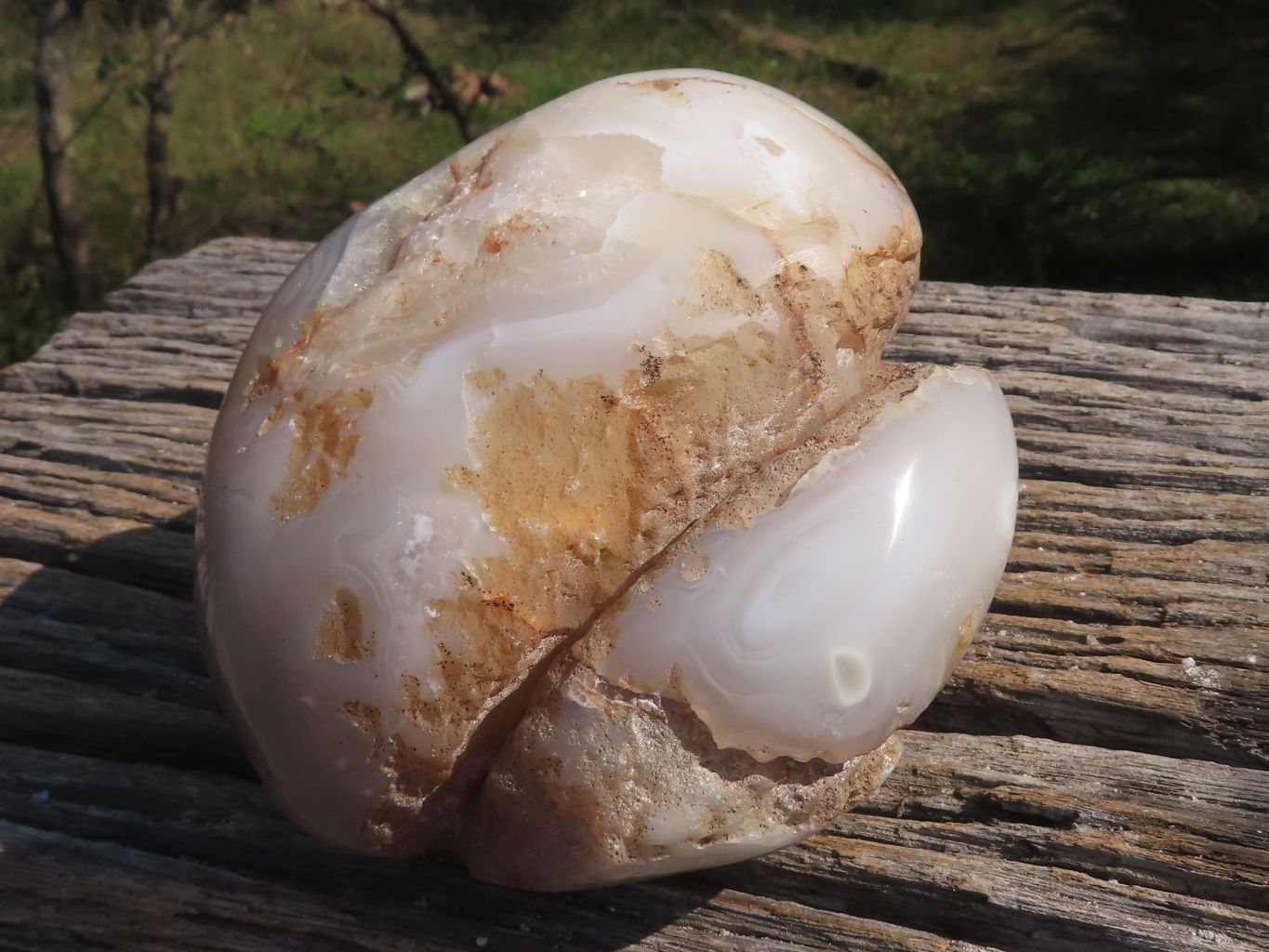 Polished Amethyst Agate Geode With A Crystalline Centre  x 1 From Madagascar - TopRock
