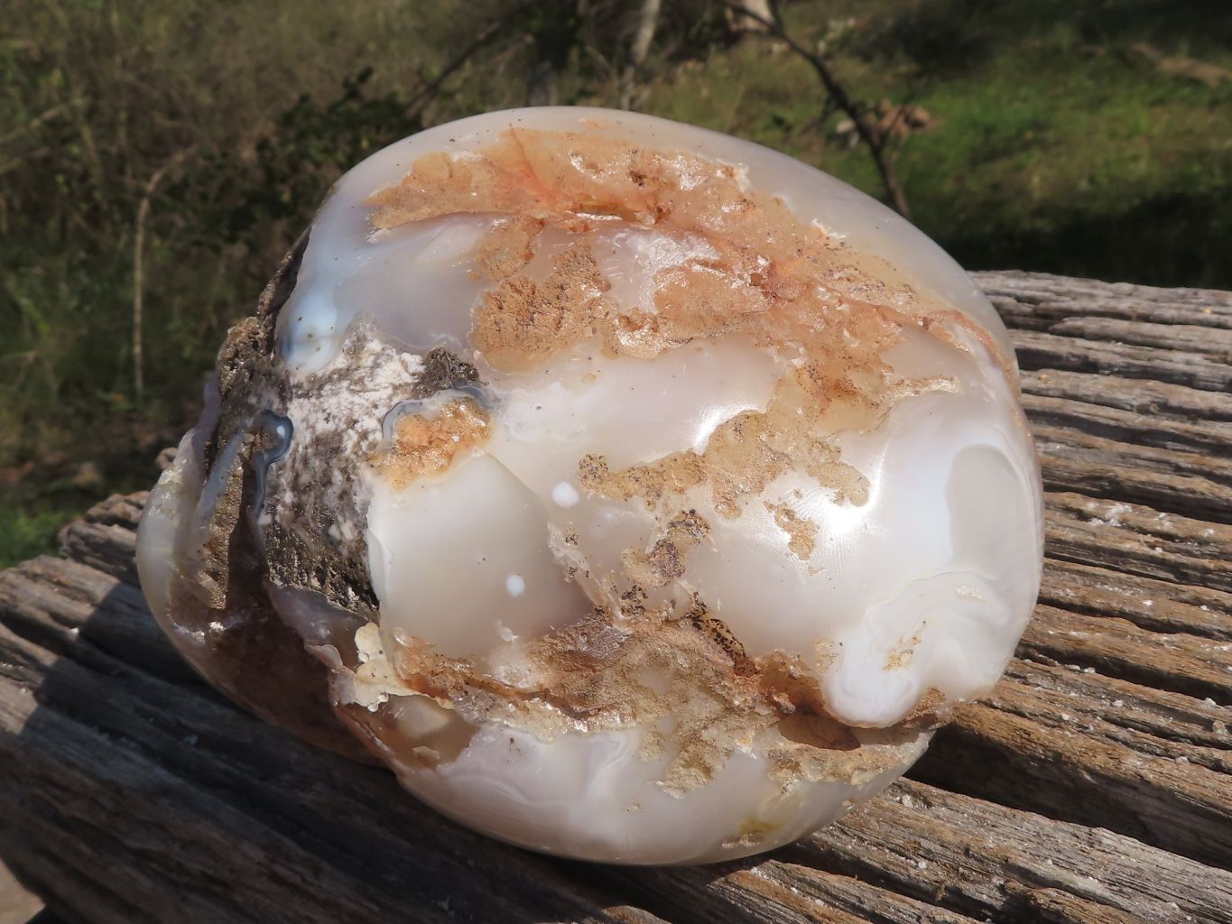 Polished Amethyst Agate Geode With A Crystalline Centre  x 1 From Madagascar - TopRock