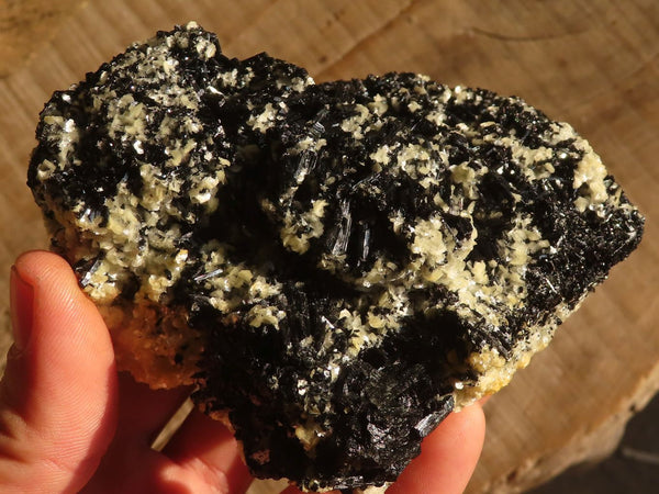 Natural Schorl Black Tourmaline Specimens x 3 From Erongo, Namibia
