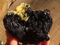 Natural Schorl Black Tourmaline Specimens x 3 From Erongo, Namibia