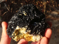 Natural Schorl Black Tourmaline Specimens x 3 From Erongo, Namibia