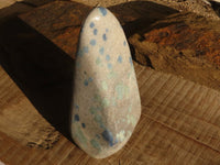 Polished Extra Large Blue Spotted Spinel Quartz Standing Free Form x 1 From Madagascar - Toprock Gemstones and Minerals 