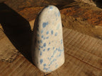Polished Extra Large Blue Spotted Spinel Quartz Standing Free Form x 1 From Madagascar - Toprock Gemstones and Minerals 