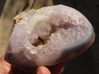 Polished Amethyst Agate Geodes x 4 From Madagascar - Toprock Gemstones and Minerals 
