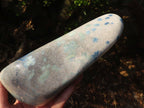 Polished Extra Large Blue Spotted Spinel Quartz Standing Free Form x 1 From Madagascar - Toprock Gemstones and Minerals 