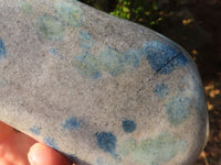 Polished Extra Large Blue Spotted Spinel Quartz Standing Free Form x 1 From Madagascar - Toprock Gemstones and Minerals 
