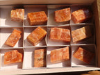 Natural New Sunset Orange Calcite Specimens x 12 From Spitzkop, Namibia - Toprock Gemstones and Minerals 