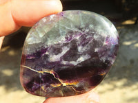 Polished Watermelon Fluorite Free Forms  x 12 From Uis, Namibia - Toprock Gemstones and Minerals 
