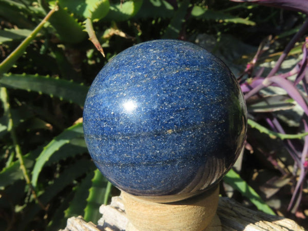 Polished Medium Sized Rich Blue Lazulite Spheres x 6 From Madagascar - TopRock
