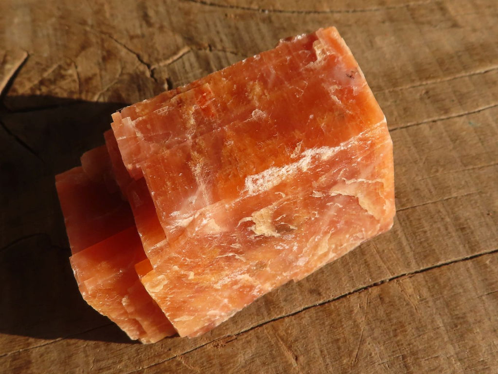 Natural New Sunset Orange Calcite Specimens x 12 From Spitzkop, Namibia - Toprock Gemstones and Minerals 