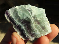 Polished Watermelon Fluorite Free Forms  x 12 From Uis, Namibia - Toprock Gemstones and Minerals 