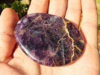 Polished Watermelon Fluorite Free Forms  x 12 From Uis, Namibia - Toprock Gemstones and Minerals 