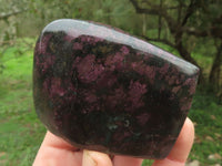 Polished Fluorescent Ruby Corundum In Chrome Verdite Free Forms x 5 From Zimbabwe - TopRock
