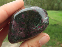 Polished Fluorescent Ruby Corundum In Chrome Verdite Free Forms x 5 From Zimbabwe - TopRock