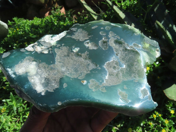 Polished Mtorolite Emerald Chrysoprase Plates x 2 From Mutorashanga, Zimbabwe - TopRock