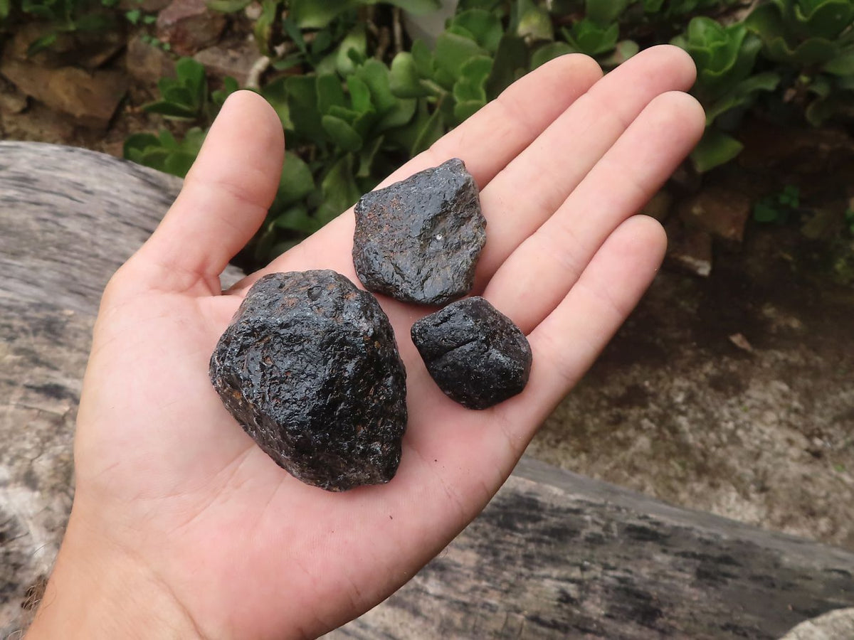 Natural Rough Alluvial Schorl Black Tourmaline Crystals  x 2 Kg Lot From Zambia - TopRock