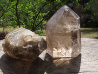 Polished Smokey Quartz Crystals  x 2 From Madagascar - TopRock