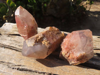 Natural Red Hematoid Quartz Specimens x 6 From Karoi, Zimbabwe - Toprock Gemstones and Minerals 
