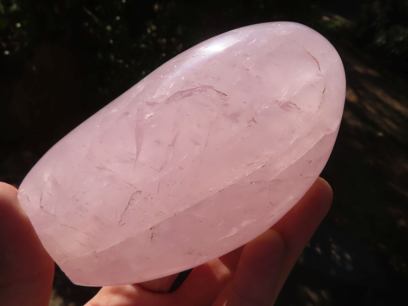 Polished Gemmy Pink Rose Quartz Standing Free Forms x 3 From Madagascar - Toprock Gemstones and Minerals 