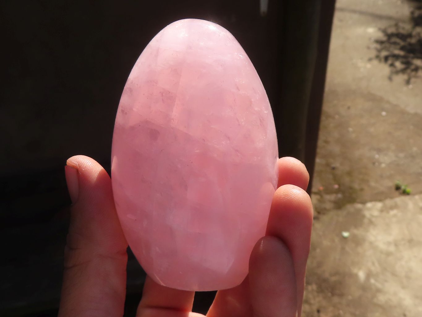 Polished Gemmy Pink Rose Quartz Standing Free Forms x 3 From Madagascar - Toprock Gemstones and Minerals 