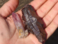 Natural Window Amethyst Crystals  x 23 From Chiredzi, Zimbabwe