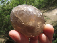 Polished Smokey Morion Quartz Eggs  x 6 From Madagascar - TopRock