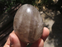 Polished Smokey Morion Quartz Eggs  x 6 From Madagascar - TopRock