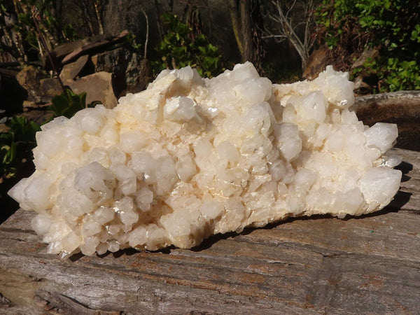 Natural White Phantom Castle Window Quartz Cluster x 1 From Ivato, Madagascar - Toprock Gemstones and Minerals 