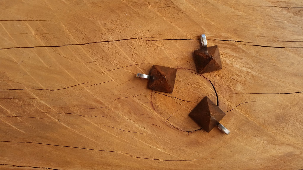 Polished Hand Crafted Pyramid Orgonite Pendants - sold per piece - From South Africa - Toprock Gemstones and Minerals 