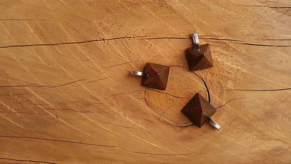 Polished Hand Crafted Pyramid Orgonite Pendants - sold per piece - From South Africa - Toprock Gemstones and Minerals 