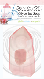 Rose Quartz Glycerine Soap with Rose Essential Oil from South Africa - TopRock