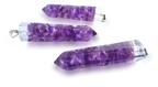 Polished Amethyst Piezoelectric Pendants - sold per piece - From Bulwer, South Africa - Toprock Gemstones and Minerals 