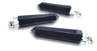 Polished Black Tourmaline Piezoelectric Pendants - sold per piece - From Bulwer, South Africa