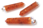 Polished Carnelian Piezoelectric Pendants - sold per piece - From Bulwer, South Africa - Toprock Gemstones and Minerals 