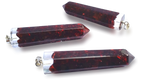 Polished Garnet Piezoelectric Pendants - sold per piece - From Bulwer, South Africa - Toprock Gemstones and Minerals 