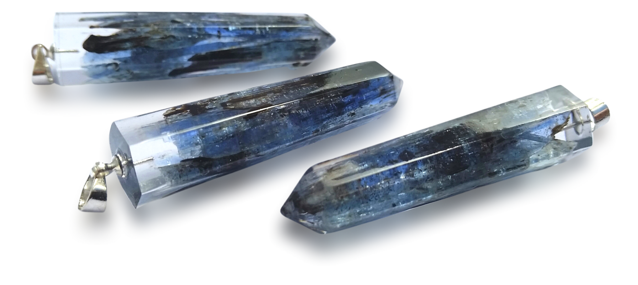 Polished Kyanite Piezoelectric Pendants - sold per piece - From Bulwer, South Africa - Toprock Gemstones and Minerals 