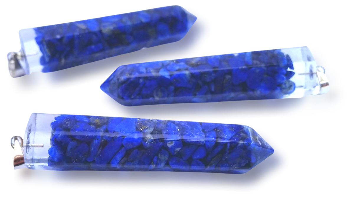 Polished Lapis Lazuli Piezoelectric Pendants - sold per piece - From Bulwer, South Africa - Toprock Gemstones and Minerals 