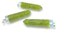 Polished Peridot Piezoelectric Pendants  - sold per piece - From Bulwer, South Africa
