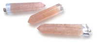 Polished Rose Quartz Piezoelectric Pendants - sold per piece - From Bulwer, South Africa