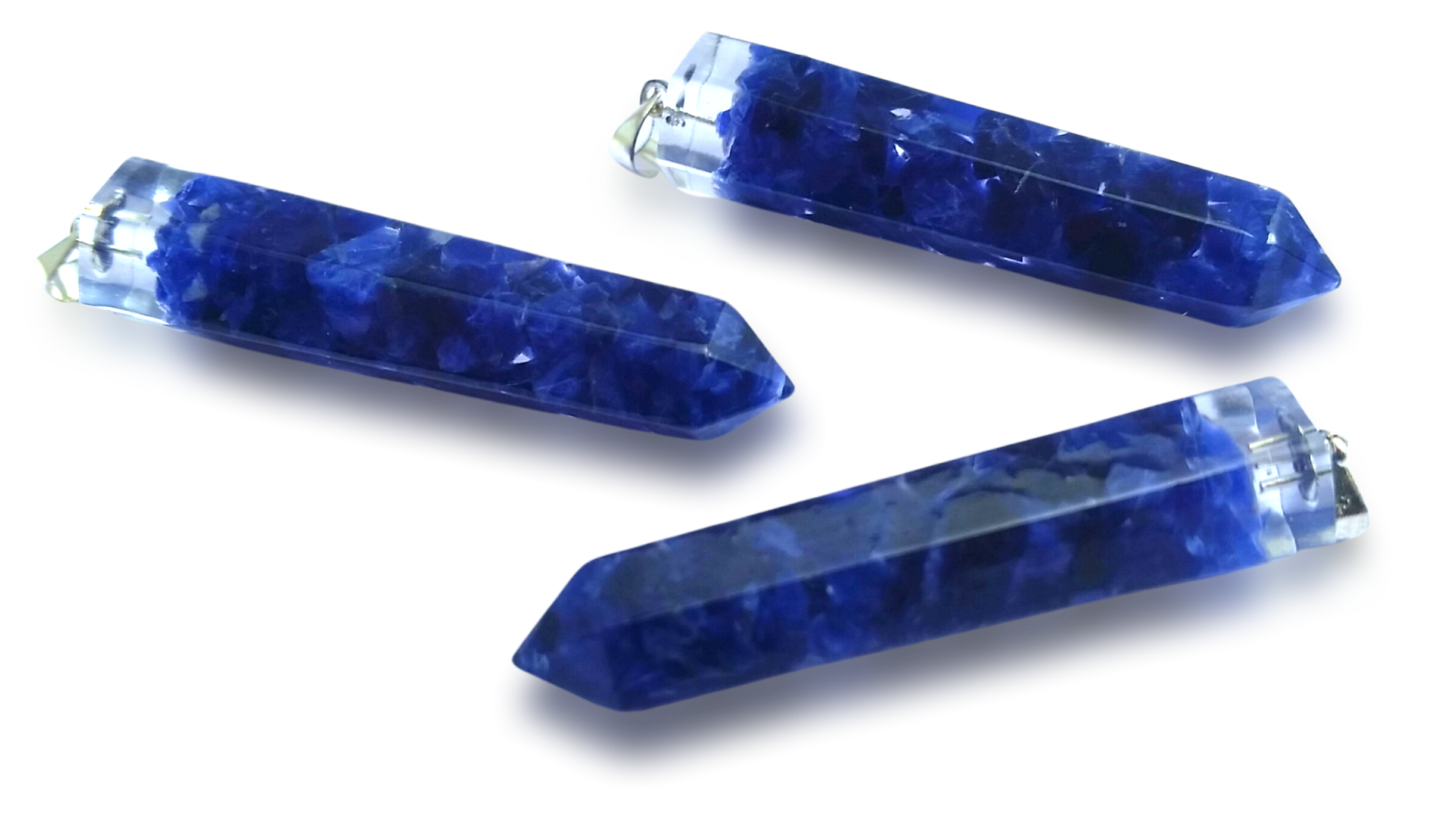 Polished Sodalite Piezoelectric Pendants - sold per piece - From Bulwer, South Africa - Toprock Gemstones and Minerals 