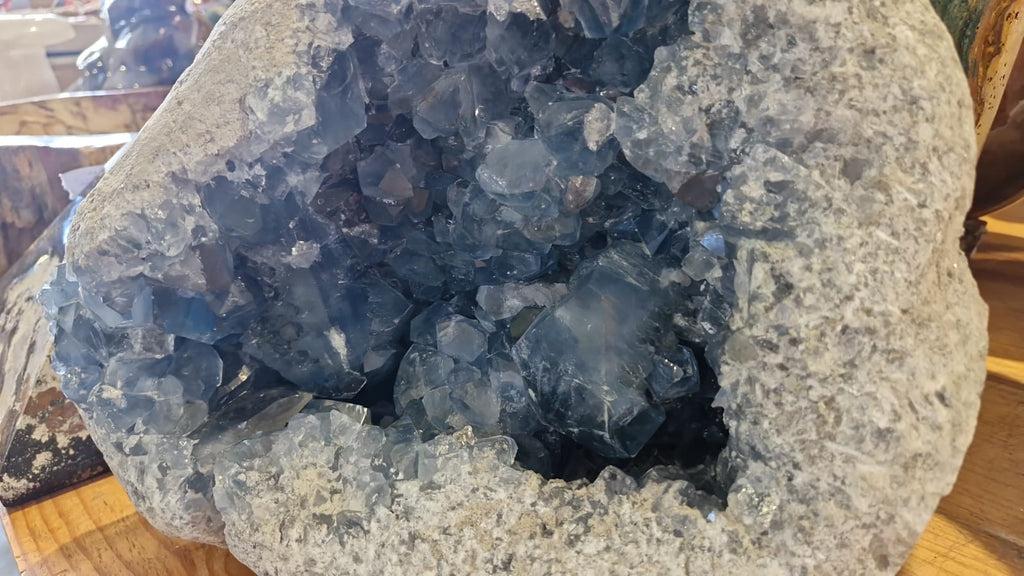 (+12 WEEKS!) Natural XL Celestite Geode x 1 From Sakoane, Madagascar