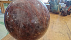 (+12 WEEKS!) Polished XL Red Hematoid Quartz Sphere x 1 From Madagascar