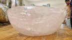 (+12 WEEKS!) Polished Large Gemmy Rose Quartz Bowl x 1 From Ambatondrazaka, Madagascar